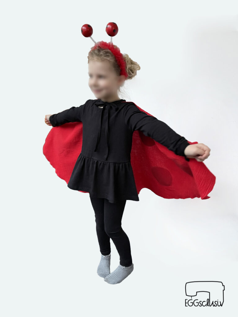 EGGsclusiv: Kostüm für Kinder nähen Marienkäfer