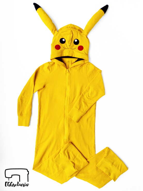 EGGsclusiv: Pikachu Jumsuit , Overall nähen für Kinder