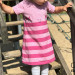 Quatschkopf Kleid - MamaMotz Schnittmuster Freebook nähen aus Tigerkatze (Himbeere) von Lillestoff